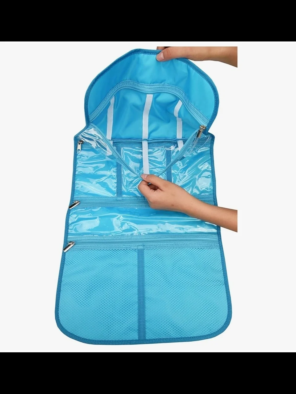 Freegrace Premium Hanging Toiletry Bag for Travel - Cosmetic, Jewelry, Toiletry